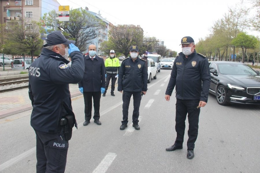 Konya’da Sokağa Çıkma Kısıtlamasında Kontroller Sürüyor