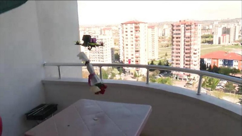 Kayseri'de Öğrencilere Drone İle Sürpriz