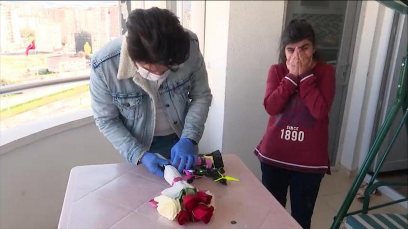 Kayseri'de Öğrencilere Drone İle Sürpriz