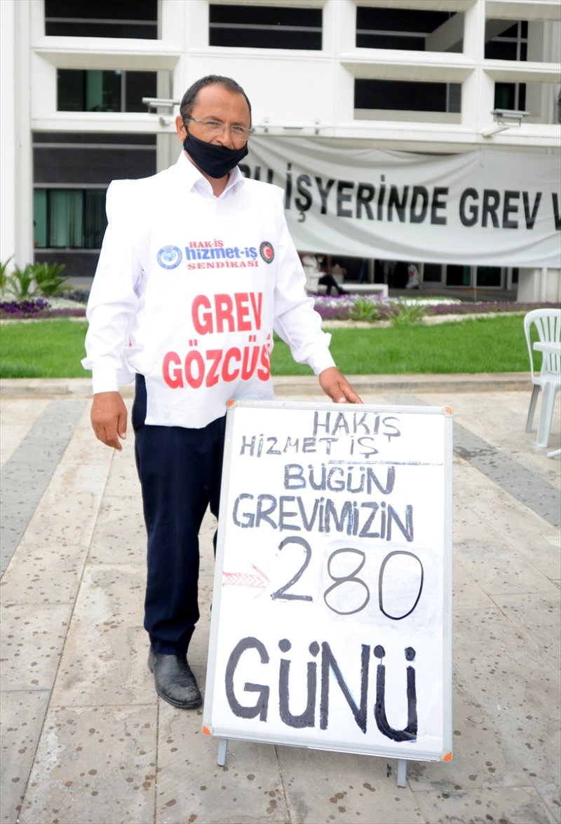 Antalya'da Tek Kişilik Grevde 280 Gün Geride Kaldı