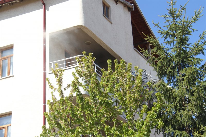 Konya'da Korkutan Ev Yangını