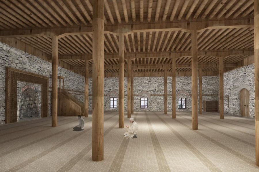 Karamanoğullarından Kalan Tarihi Camii Restore Ediliyor