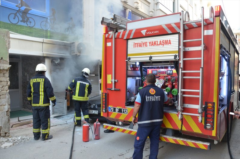 Karaman'da KETEM'de Yangın Korkuttu