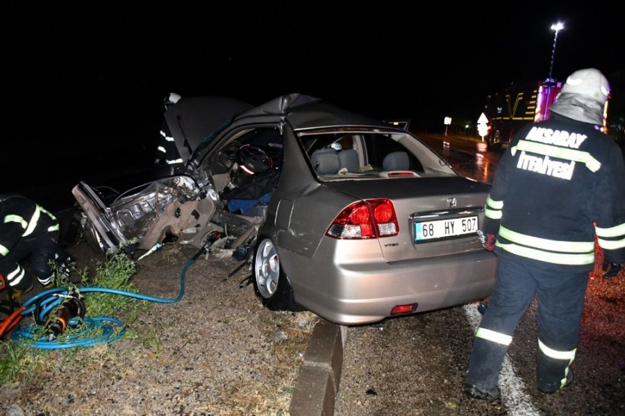 Aksaray’da Trafik Kazası: 1 Ölü 3 Ağır Yaralı