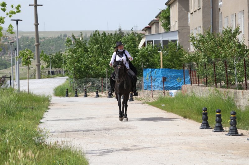 At Sırtında Görenleri Hayran Bırakıyor