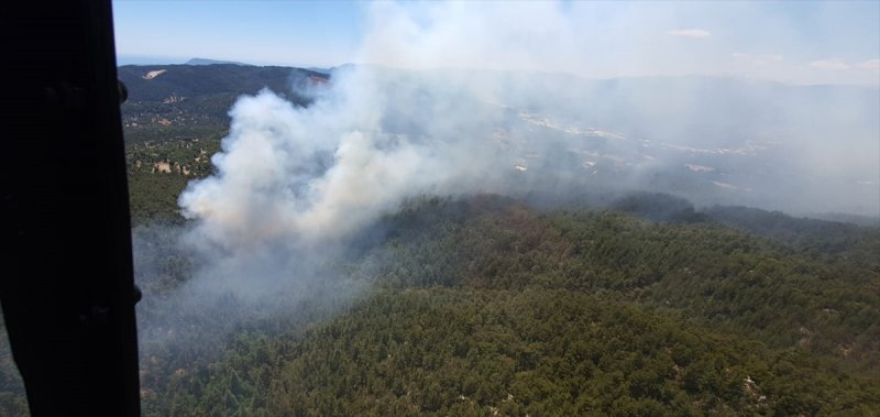 Antalya'da Çıkan Orman Yangınında 8 Hektar Alan Zarar Gördü
