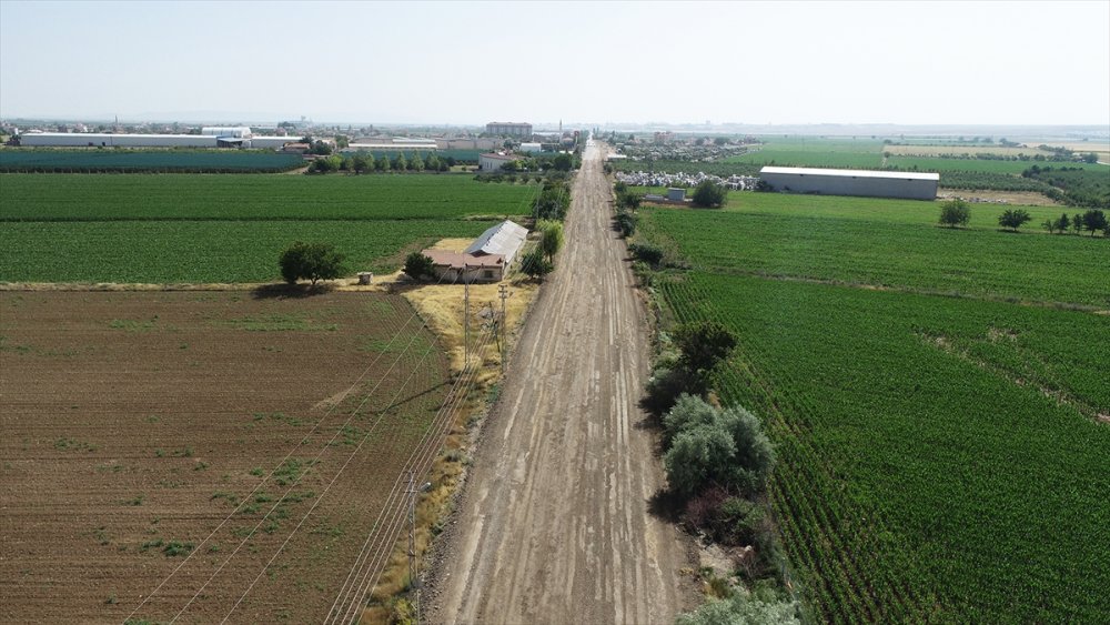 Karaman'da İkinci OSB Yolunda Asfalt Çalışması