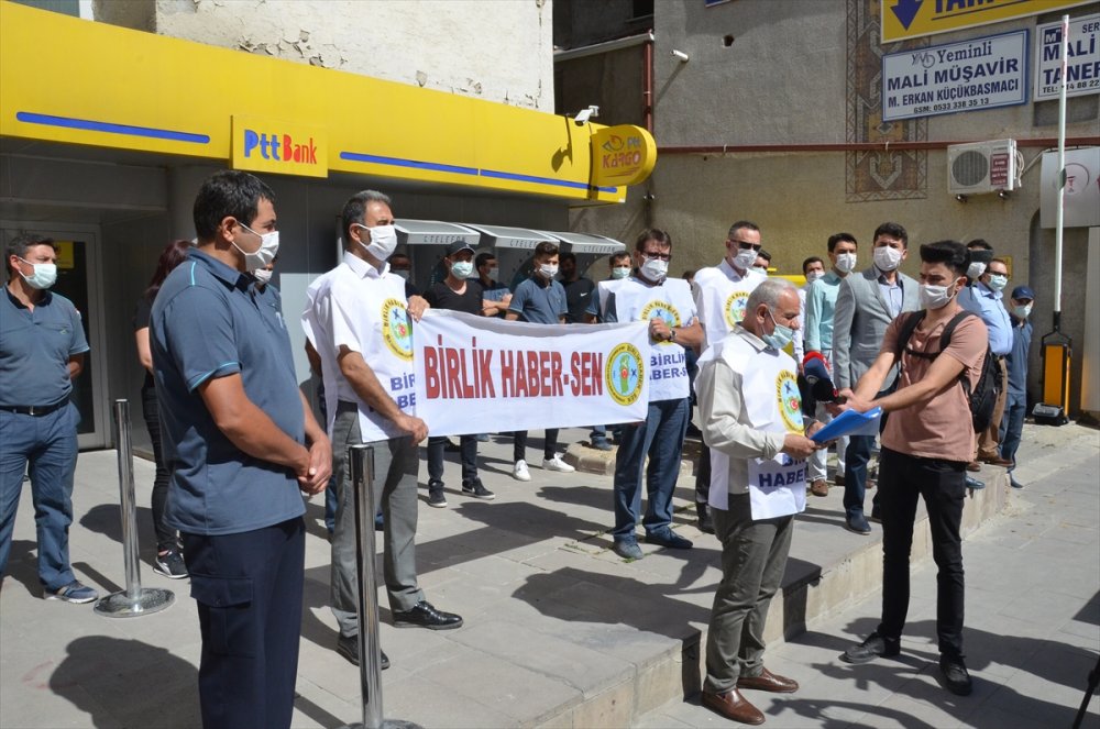 Karaman'da PTT Çalışanlarından Protesto