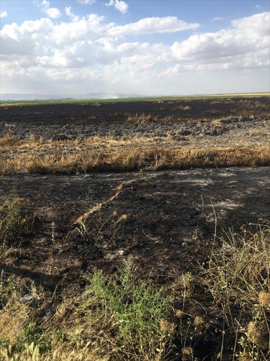 Karapınar'da Tarım Arazisinde Yangın