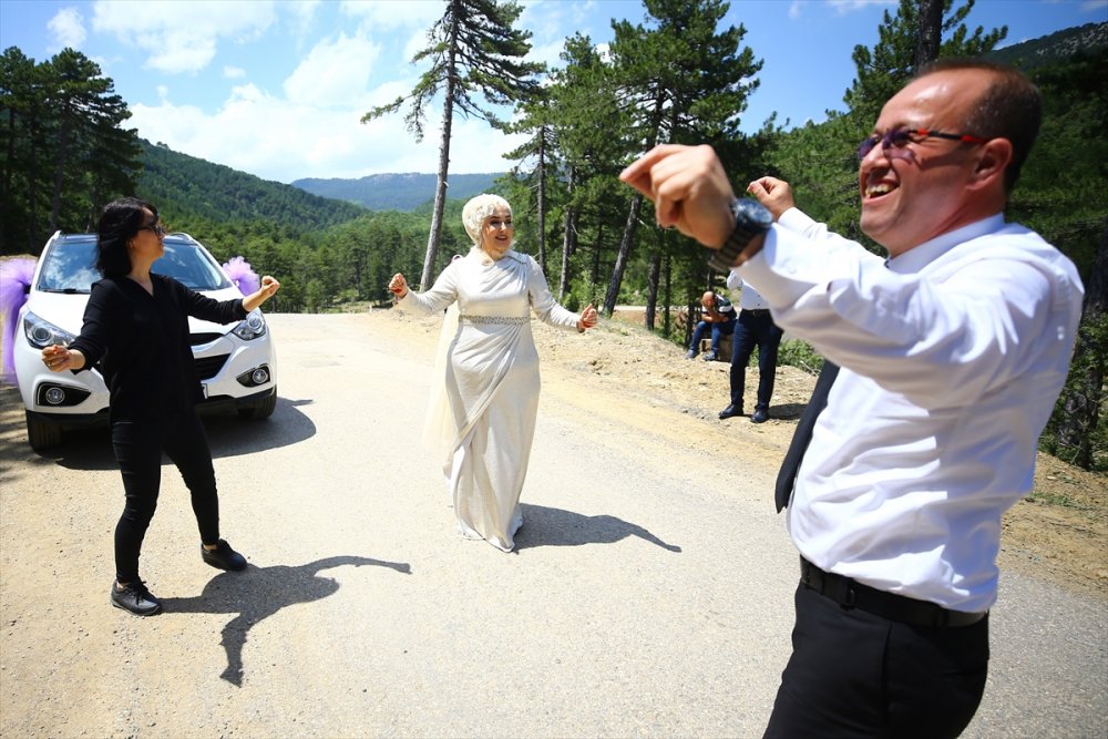 Konyalı Çift Yaylada Düğün Yaptı