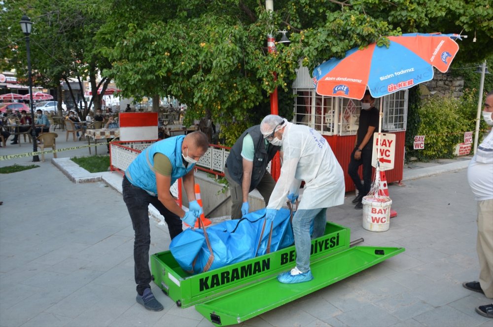 Karaman'da bir kişi tuvalette ölü bulundu