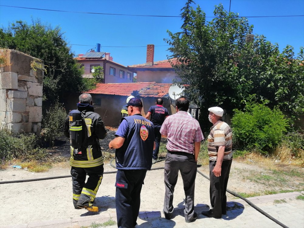Konya'da Yangın Paniği