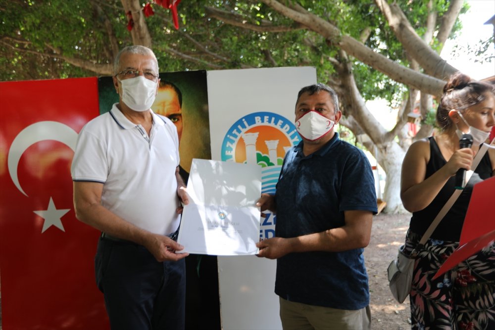 Mezitli'de gönüllülere teşekkür belgesi verildi