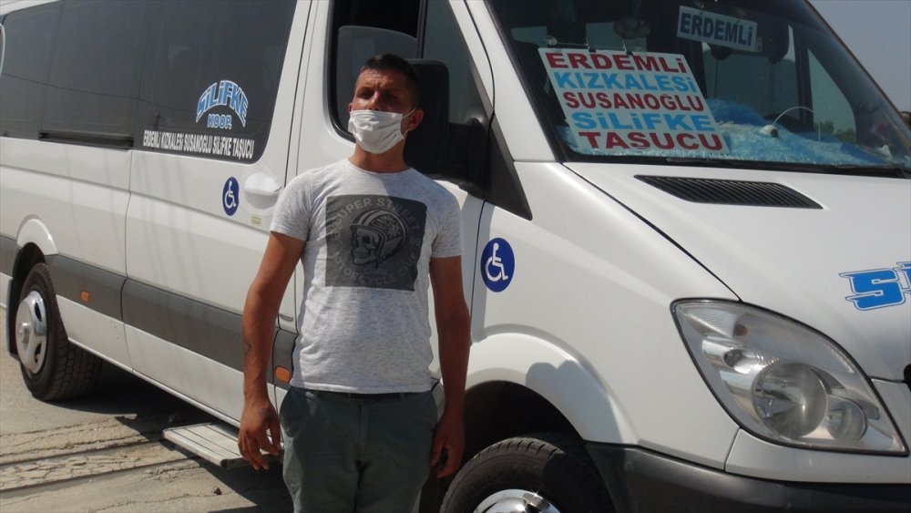 Mersin'de Minibüs Şoförü Meslektaşlarının Hışmına Uğradı