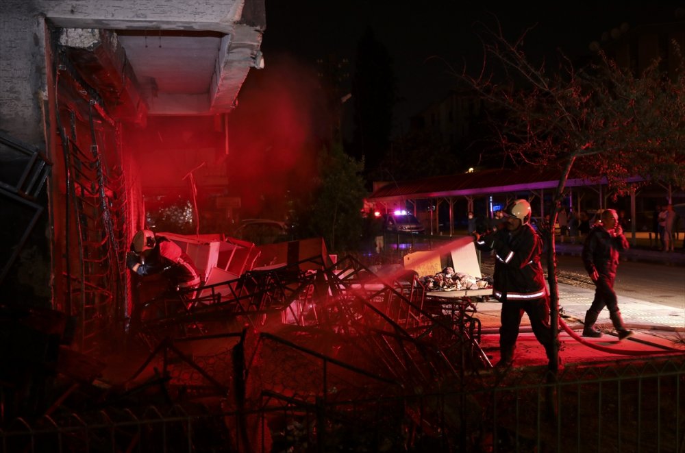 Başkentte İş Yerinde Yangın Paniği