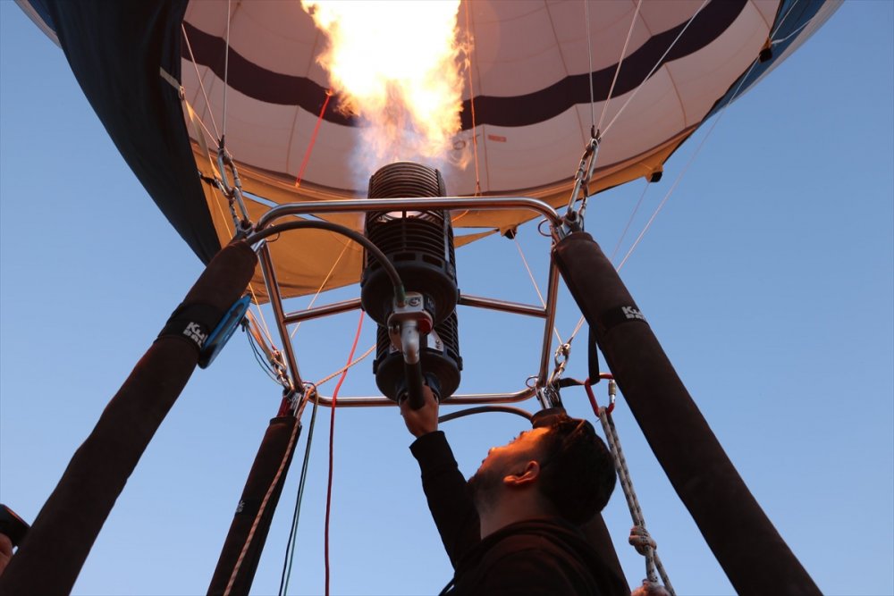 Beyşehir Semalarında Balon Uçuşu Denemesi