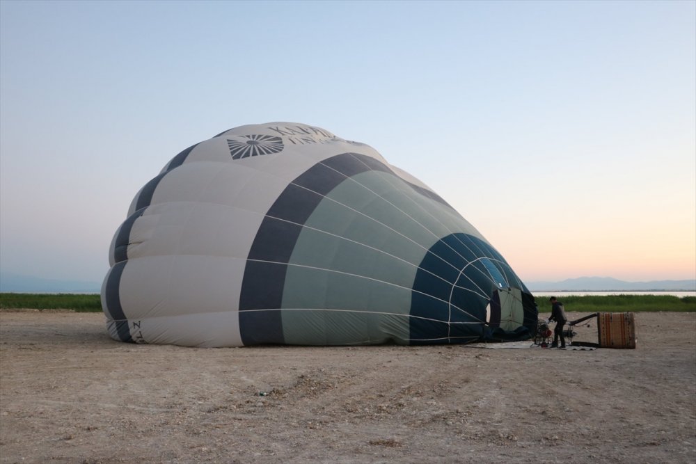 Beyşehir Semalarında Balon Uçuşu Denemesi