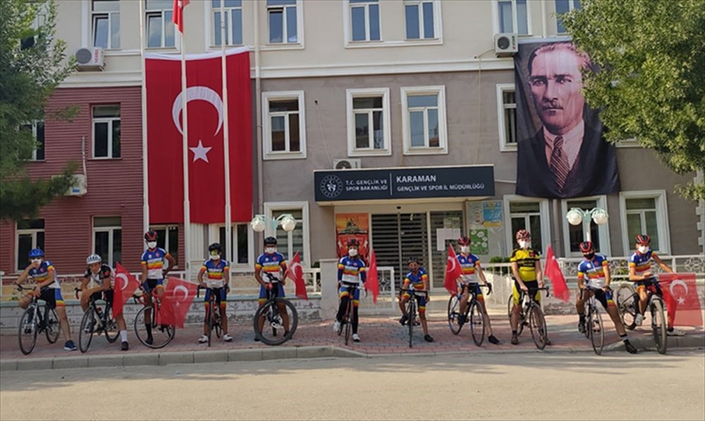 Karaman'da 15 Temmuz Şehitleri Anısına Bisiklet Yarışı Düzenlendi