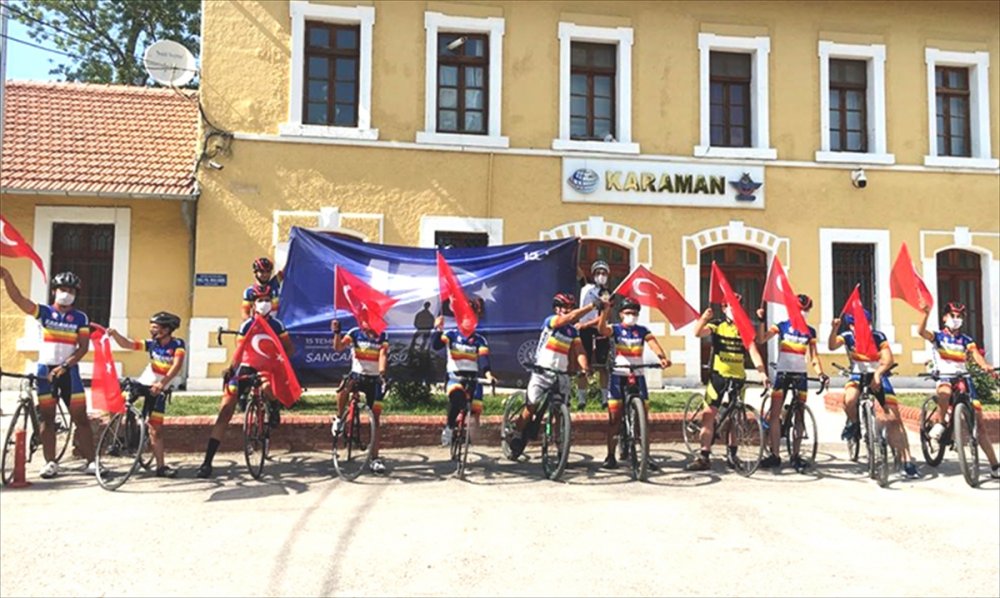 Karaman'da 15 Temmuz Şehitleri Anısına Bisiklet Yarışı Düzenlendi