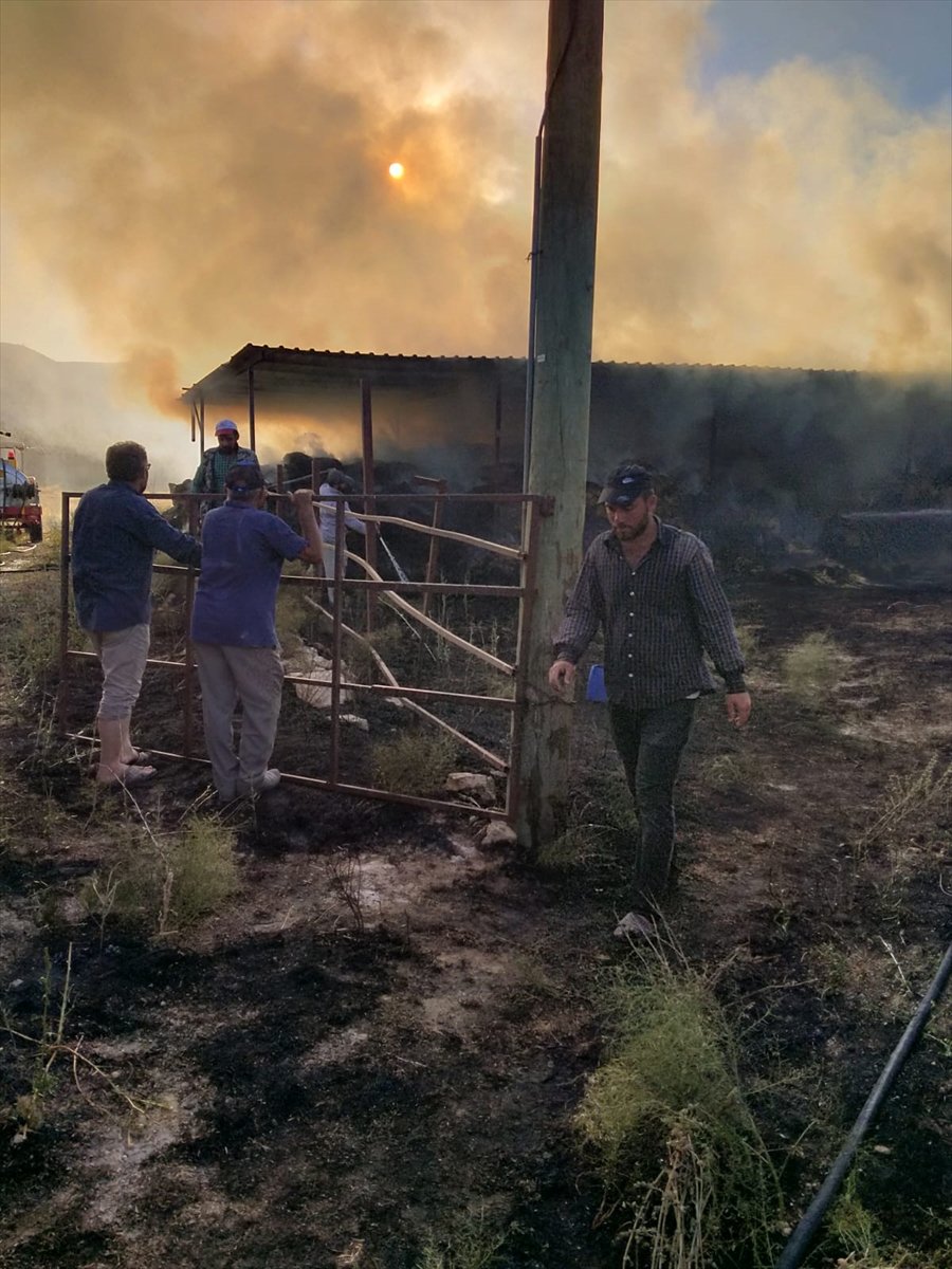 Karaman Meydana Gelen Yangından Maddi Hasar Oluştu