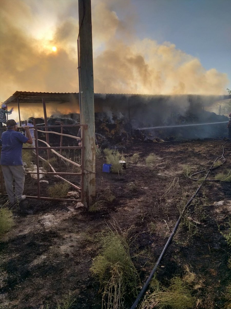 Karaman Meydana Gelen Yangından Maddi Hasar Oluştu