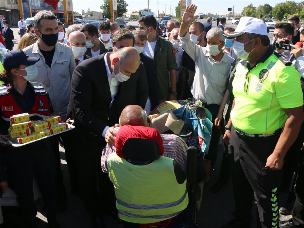Bakan Soylu Ankara Aksaray Yolunda Denetimlere Katıldı