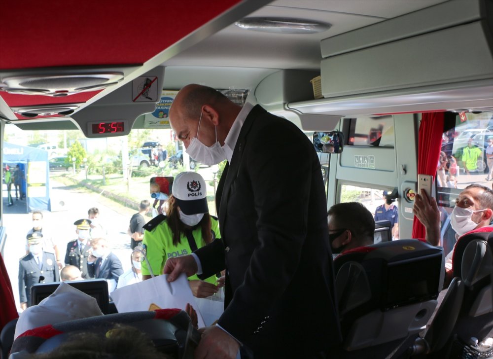 Bakan Soylu Ankara Aksaray Yolunda Denetimlere Katıldı