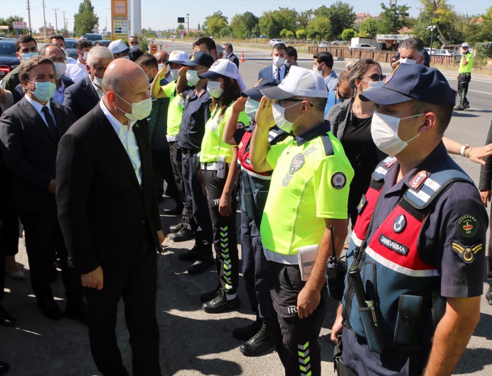 Bakan Soylu Ankara Aksaray Yolunda Denetimlere Katıldı