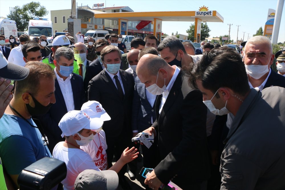 Bakan Soylu Ankara Aksaray Yolunda Denetimlere Katıldı