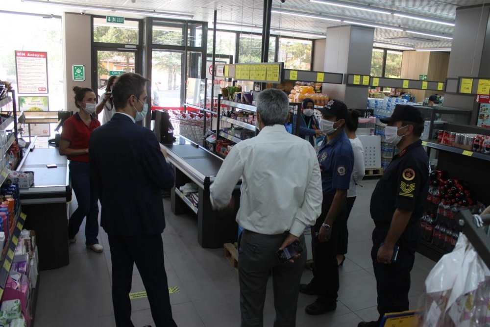 Ayrancı'da Kovid-19 Tedbirleri Denetimi Yapıldı