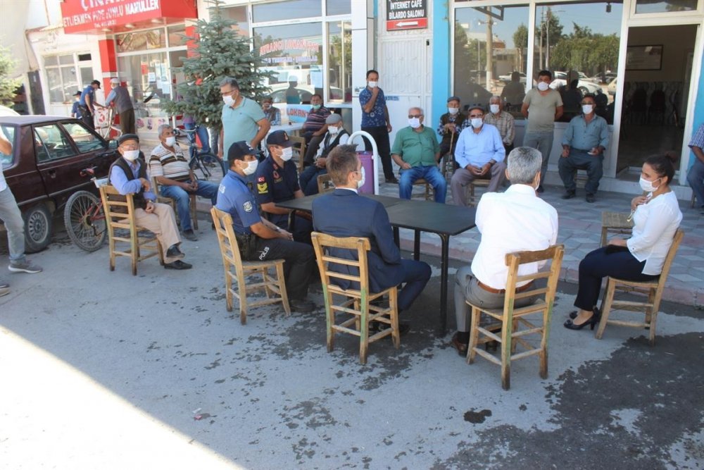 Ayrancı'da Kovid-19 Tedbirleri Denetimi Yapıldı