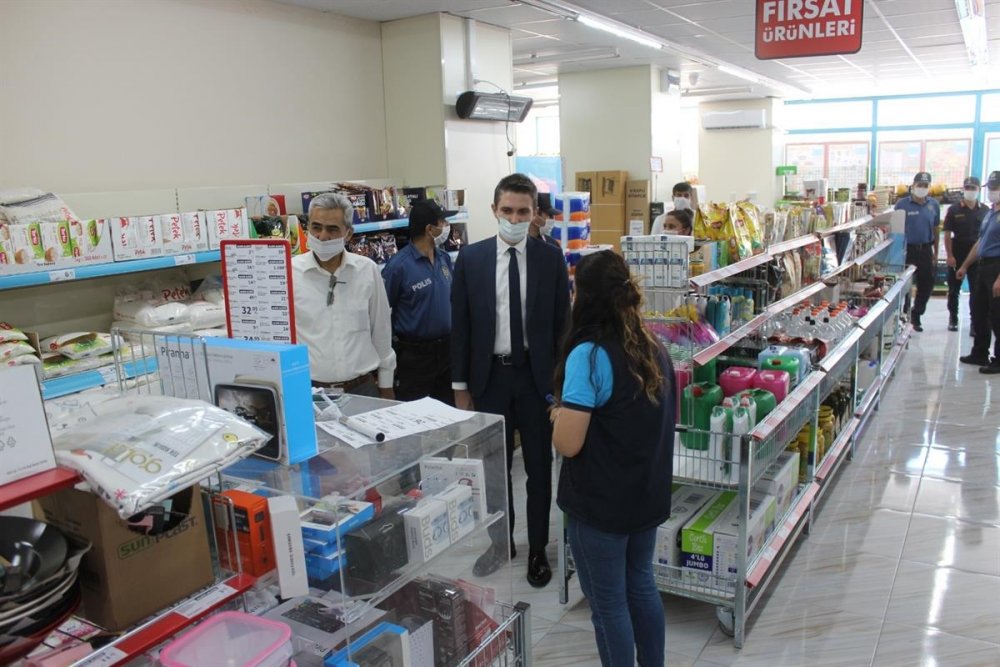 Ayrancı'da Kovid-19 Tedbirleri Denetimi Yapıldı