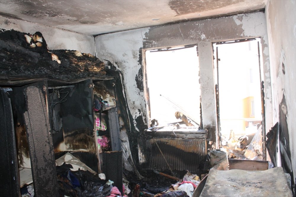 Aksaray’da Ev Yangını