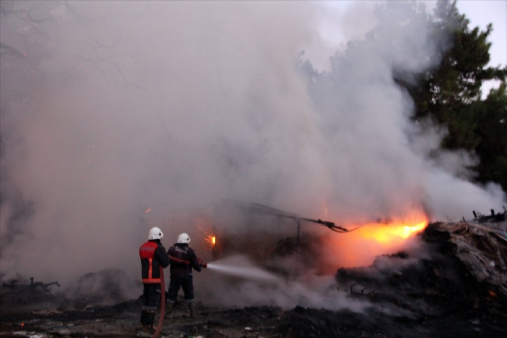 Mersin'de Araştırma Enstitüsünde Yangın Çıktı