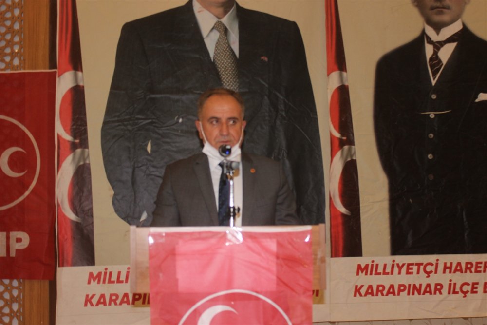 Mhp Karapınar İlçe Teşkilatı'nda Ercan Alp Yeniden Başkan Seçildi