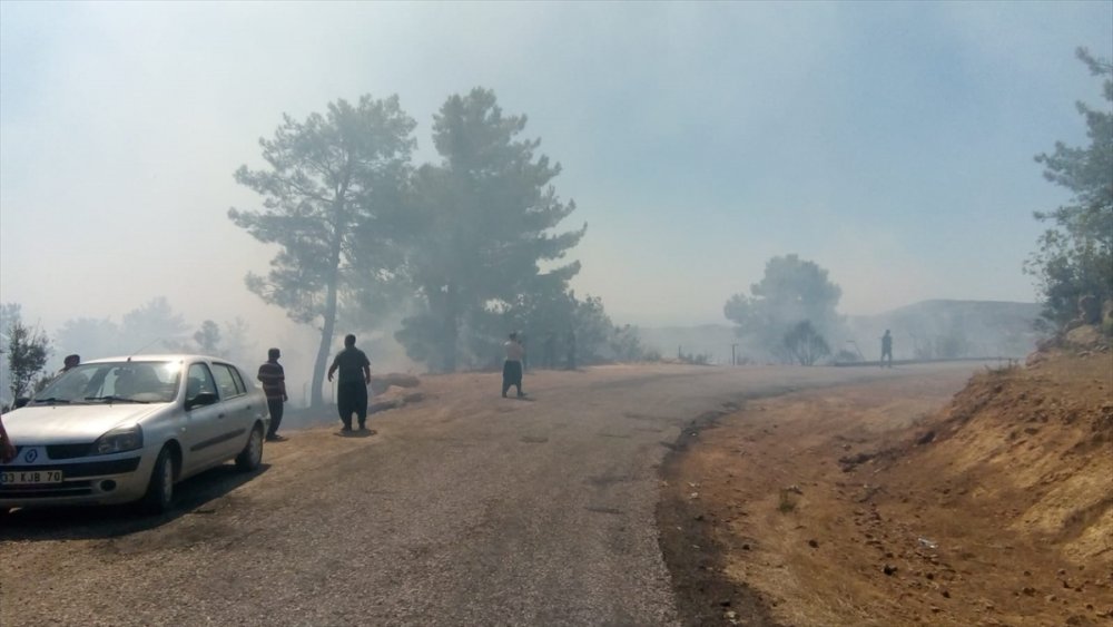 Mersin'de Çıkan Orman Yangınına Müdahale Ediliyor