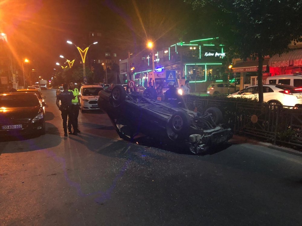 Mersin'de Trafik Kazası: 1 Yaralı
