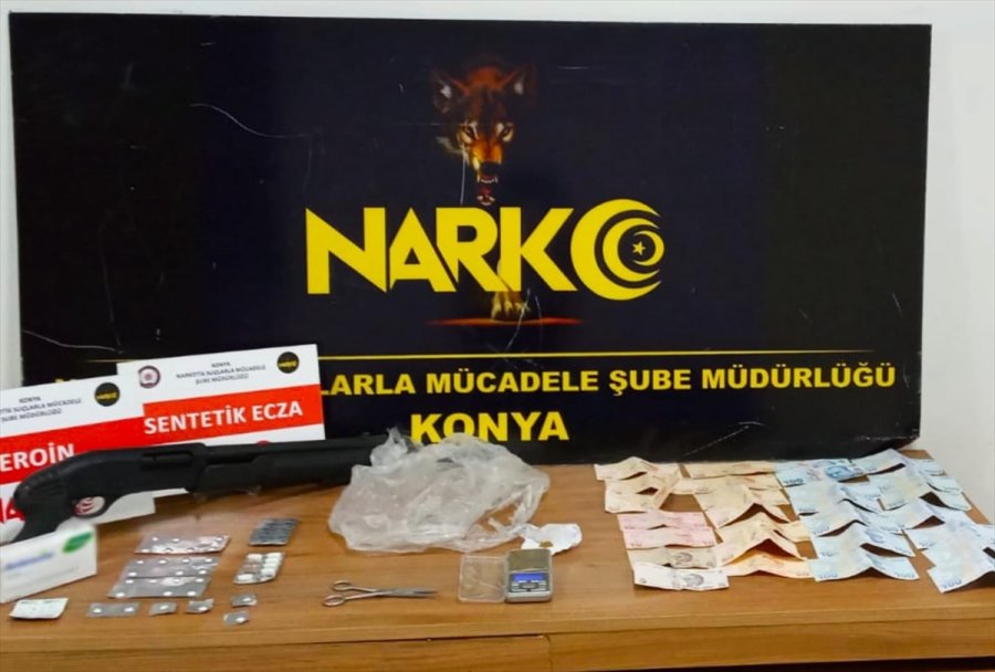 Konya'da Uyuşturucu Operasyonunda 5 Şüpheli Yakalandı