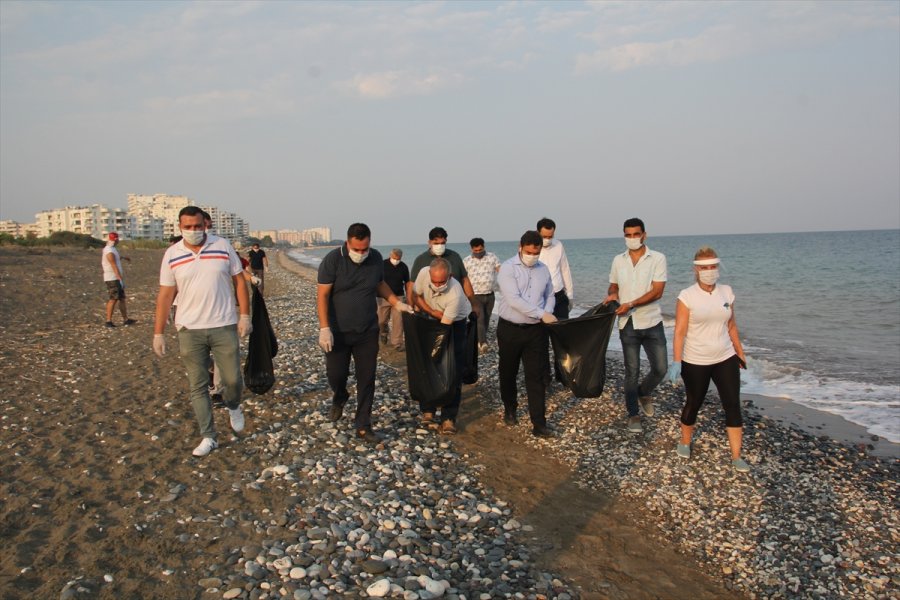 Mersin'de Deniz Kaplumbağalarının Yuvalama Alanları Temizlendi