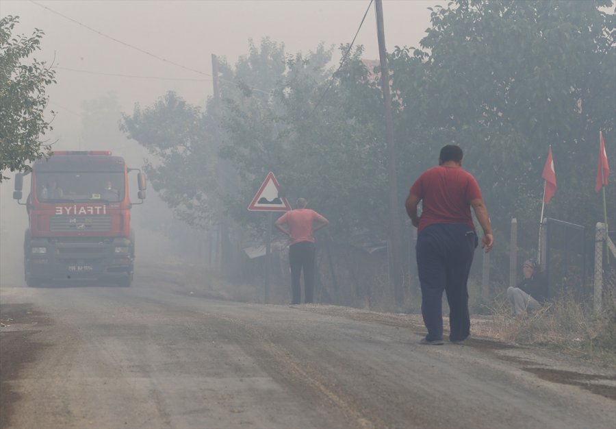 Nallıhan'da Dün Çıkan Orman Yangınını Söndürme Çalışmaları Sürüyor