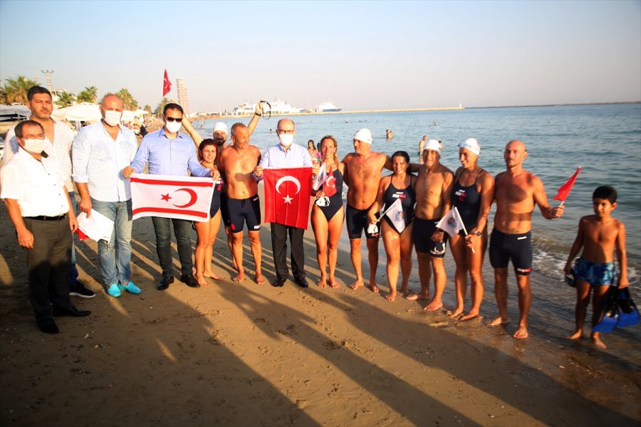 Hacettepeli Yüzücüler Kktc'den Mersin'e Barış İçin Kulaç Attı