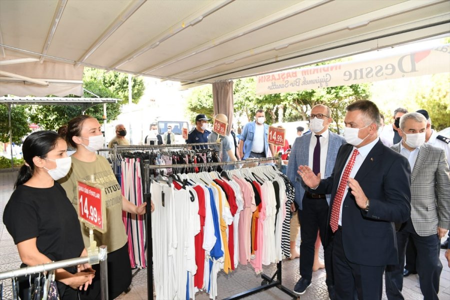 Antalya'da Havadan Ve Karadan Kovid-19 Denetimi