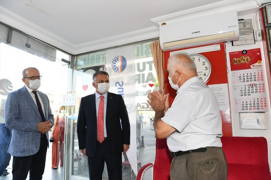 Antalya'da Havadan Ve Karadan Kovid-19 Denetimi