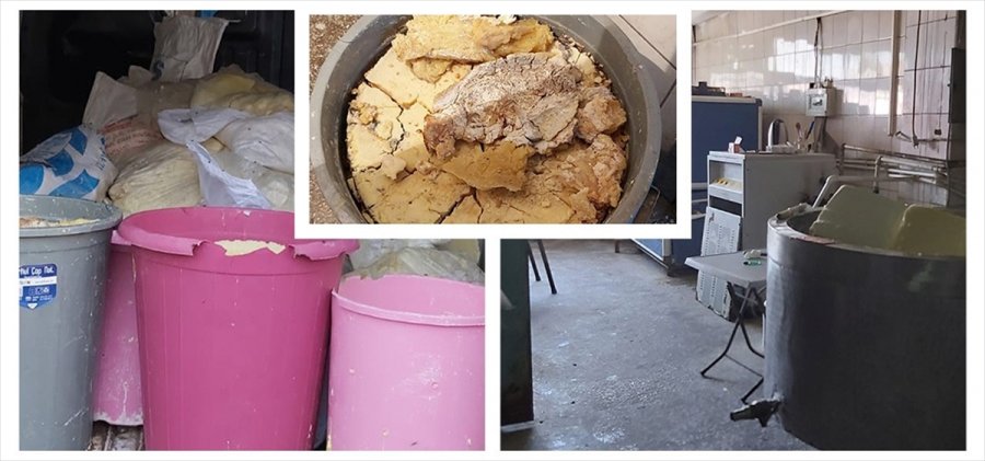 Kayseri'de Sağlıksız 1,5 Ton Süt Ürünü İmha Edildi