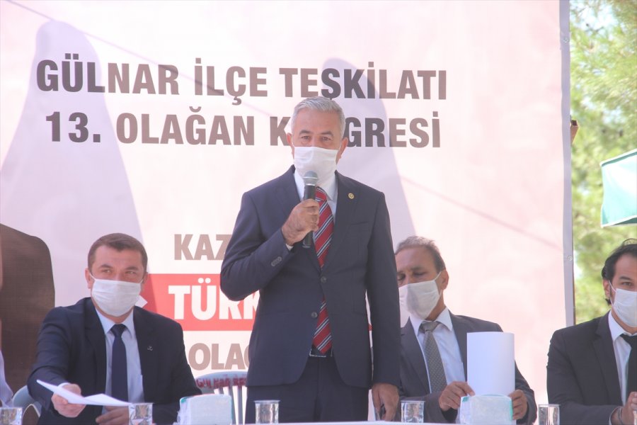 Mhp Gülnar İlçe Başkanı Kadim, Görevine Yeniden Seçildi