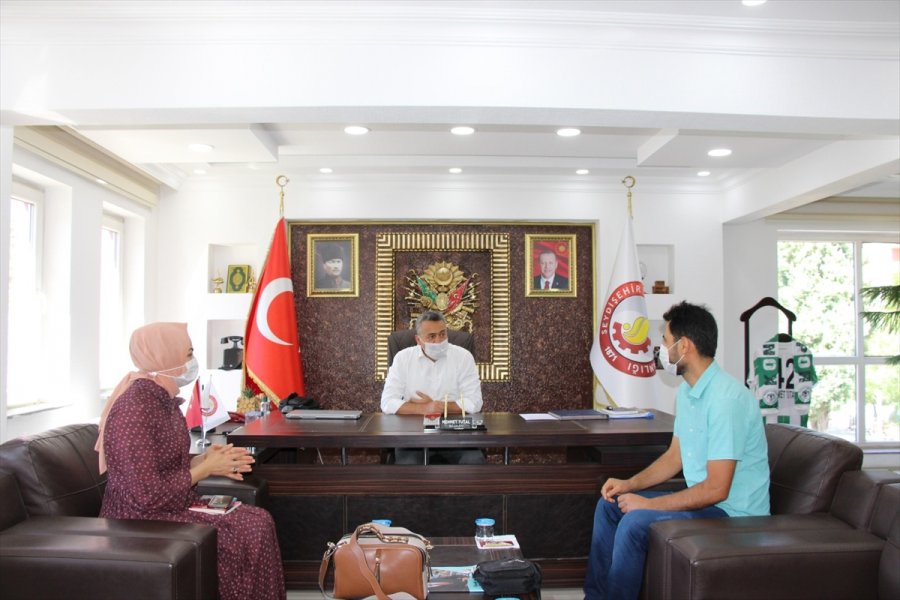 Yazar Dinç, Seydişehir Belediye Başkanı Mehmet Tutal'ı Ziyaret Etti