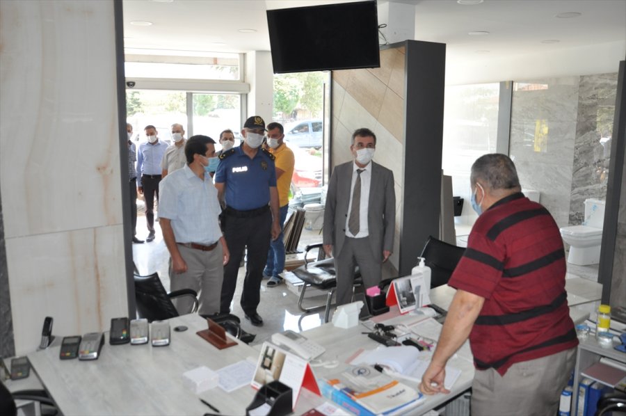 Akşehir'de Kovid-19 Denetimi Yapıldı