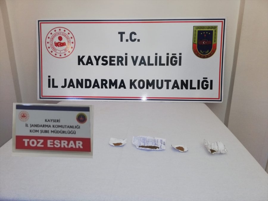Kayseri'de Uyuşturucu Operasyonunda 2 Zanlı Gözaltına Alındı