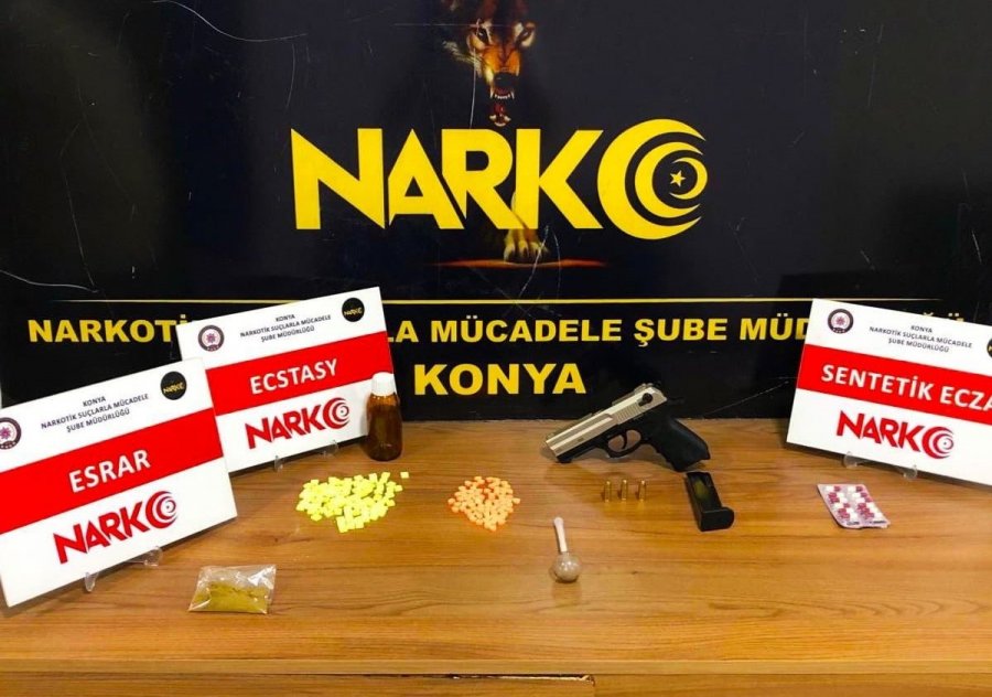Konya'da Uyuşturucu Operasyonunda 21 Zanlı Yakalandı