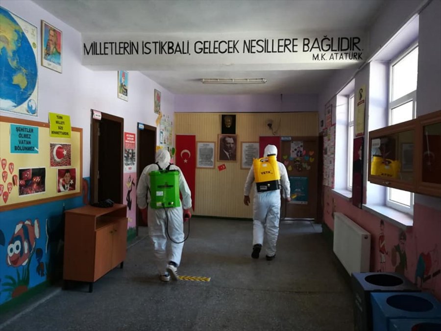 Derebucak'ta Okullar Yüz Yüze Eğitime Hazır